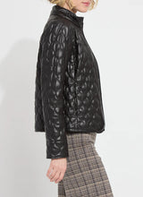 Load image into Gallery viewer, Lysse Aurelle Quilted Vegan Leather Jacket
