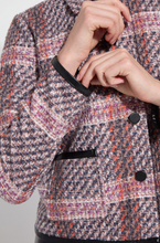 Load image into Gallery viewer, Lysse Romina Cropped Tweed Jacket
