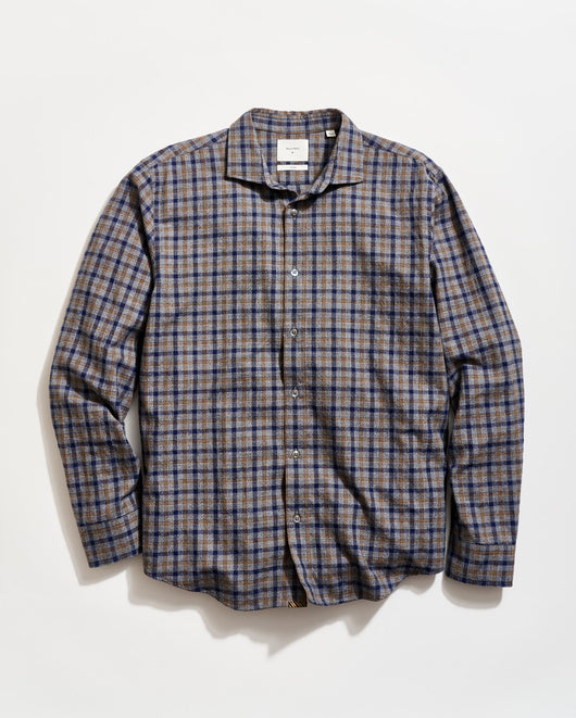 Billy Reid Melange Plaid Hutcheson Sport Shirt