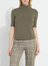 Load image into Gallery viewer, Lysse Clara Mockneck Elbow Sleeve Top
