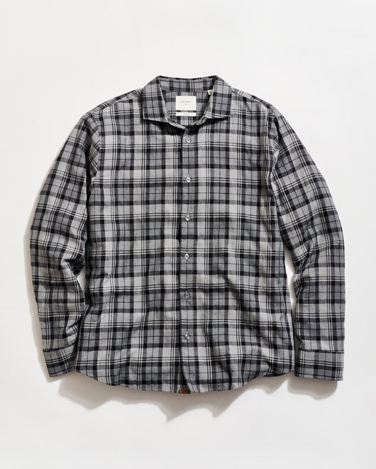 Billy Reid Bold Melange Plaid Hutcheson Sport Shirt