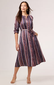 Nic + Zoe Animal Stripe Loren Dress