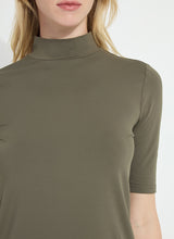 Load image into Gallery viewer, Lysse Clara Mockneck Elbow Sleeve Top
