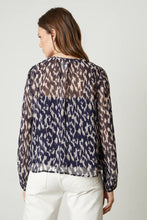 Load image into Gallery viewer, Velvet Calico Printed Chiffon Blouse
