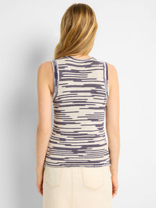 Nic + Zoe Wave Mix Knit Tank