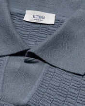 Load image into Gallery viewer, Eton Cotton Cashmere Structure Open Collar Polo
