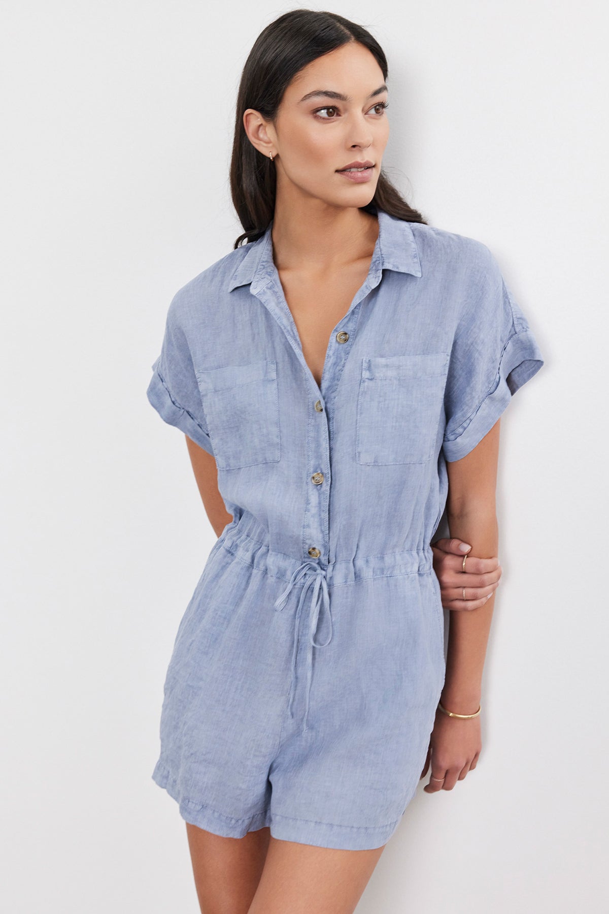 chinese dress ladies GDS Clare Linen Midi Dress