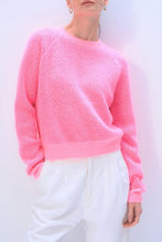 Load image into Gallery viewer, White &amp; Warren Cashmere Two Tone Mesh Sweatshirt
