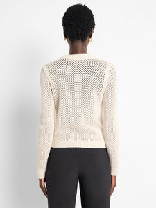 Nic + Zoe Zip Front Mesh Cardigan