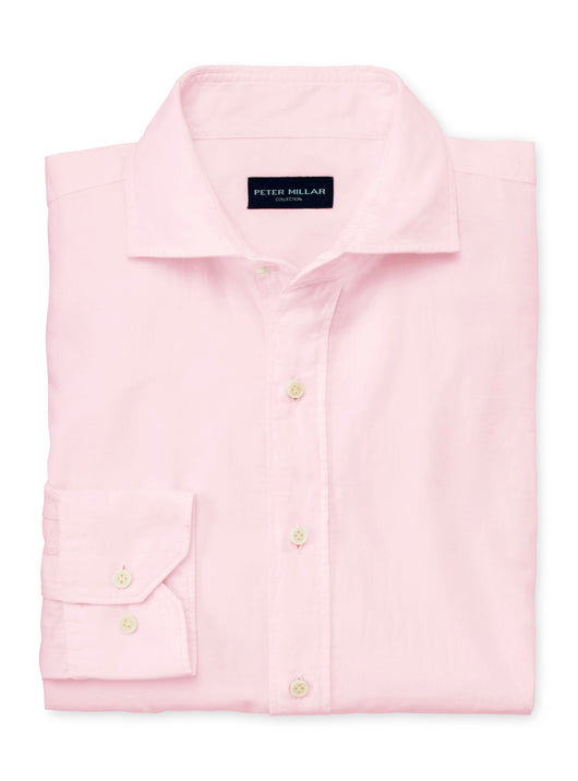 Peter Millar Sojourn Garment-Dye Cotton Sport Shirt