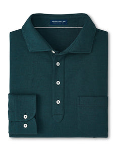 Peter Millar Amble Long-Sleeve Cotton Cashmere Polo