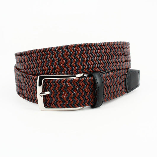 Torino Braided Stretch Leather Belt