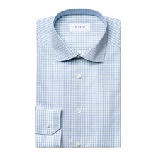Load image into Gallery viewer, Eton Check Fine Pique Dress Shirt
