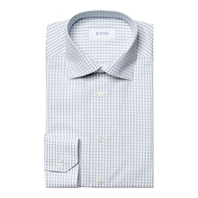 Load image into Gallery viewer, Eton Check Fine Pique Dress Shirt

