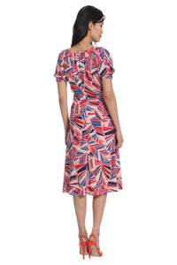 Maggie London Printed Geo Dress