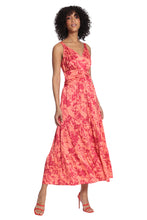 Load image into Gallery viewer, Maggie London Floral Ruched Waist Maxi Dress

