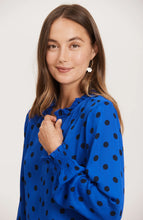 Load image into Gallery viewer, Tyler Boe Alicia Crepe Dot Blouse
