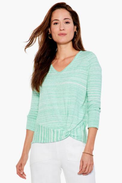 Nic + Zoe Spacedye Vital Twist Sweater