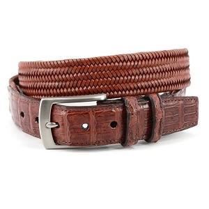 Torino Woven Stretch Leather Belt