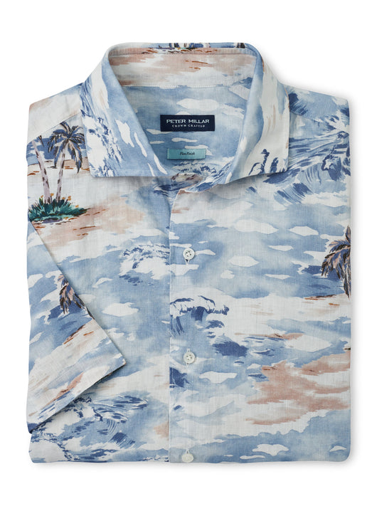 Peter Millar Tropics Linen Sport Shirt